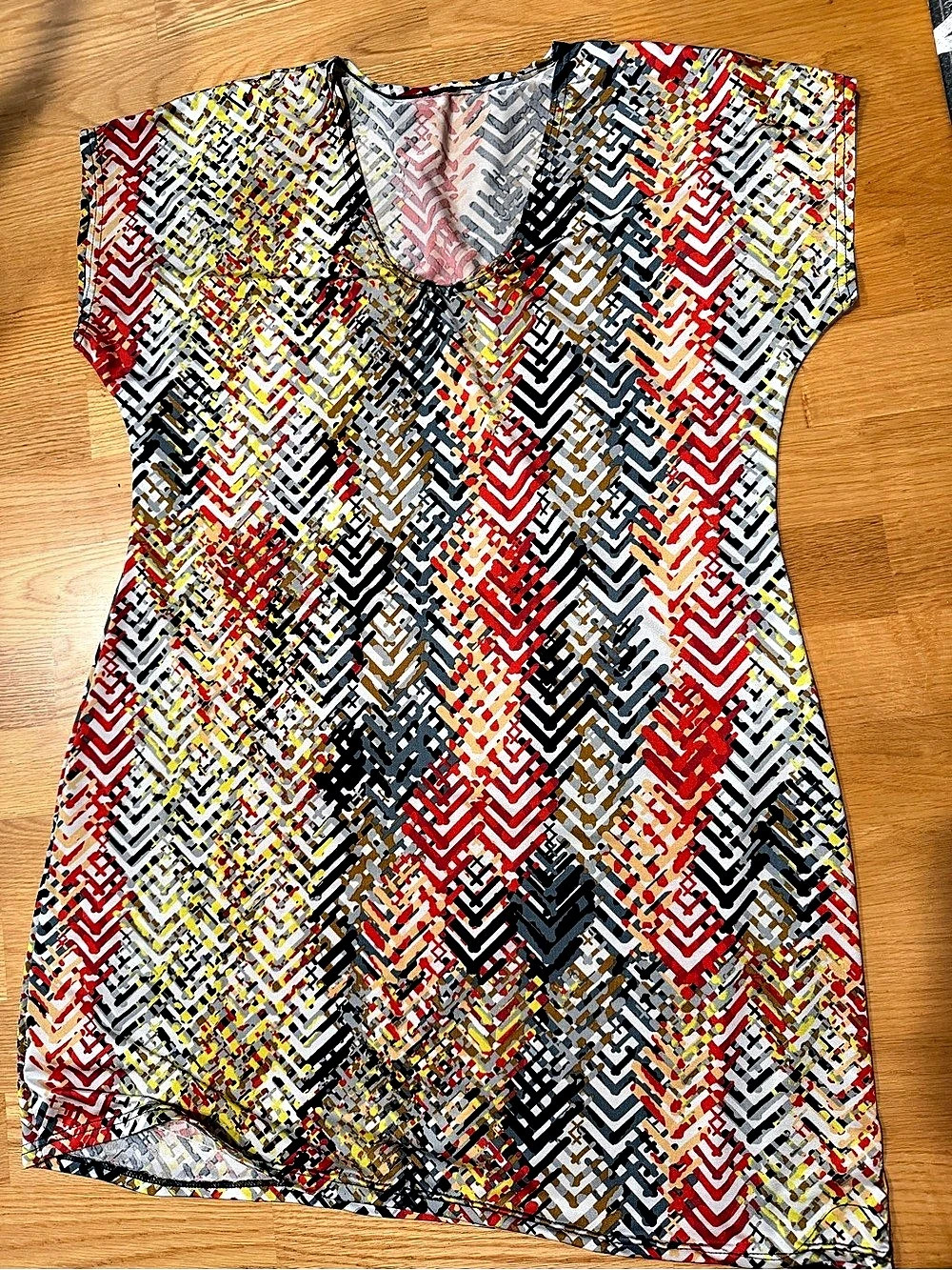 Dress Geometric Mini Dress in Multicolor